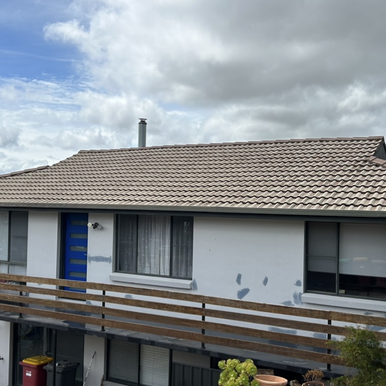 Roof after high-pressure clean and prep