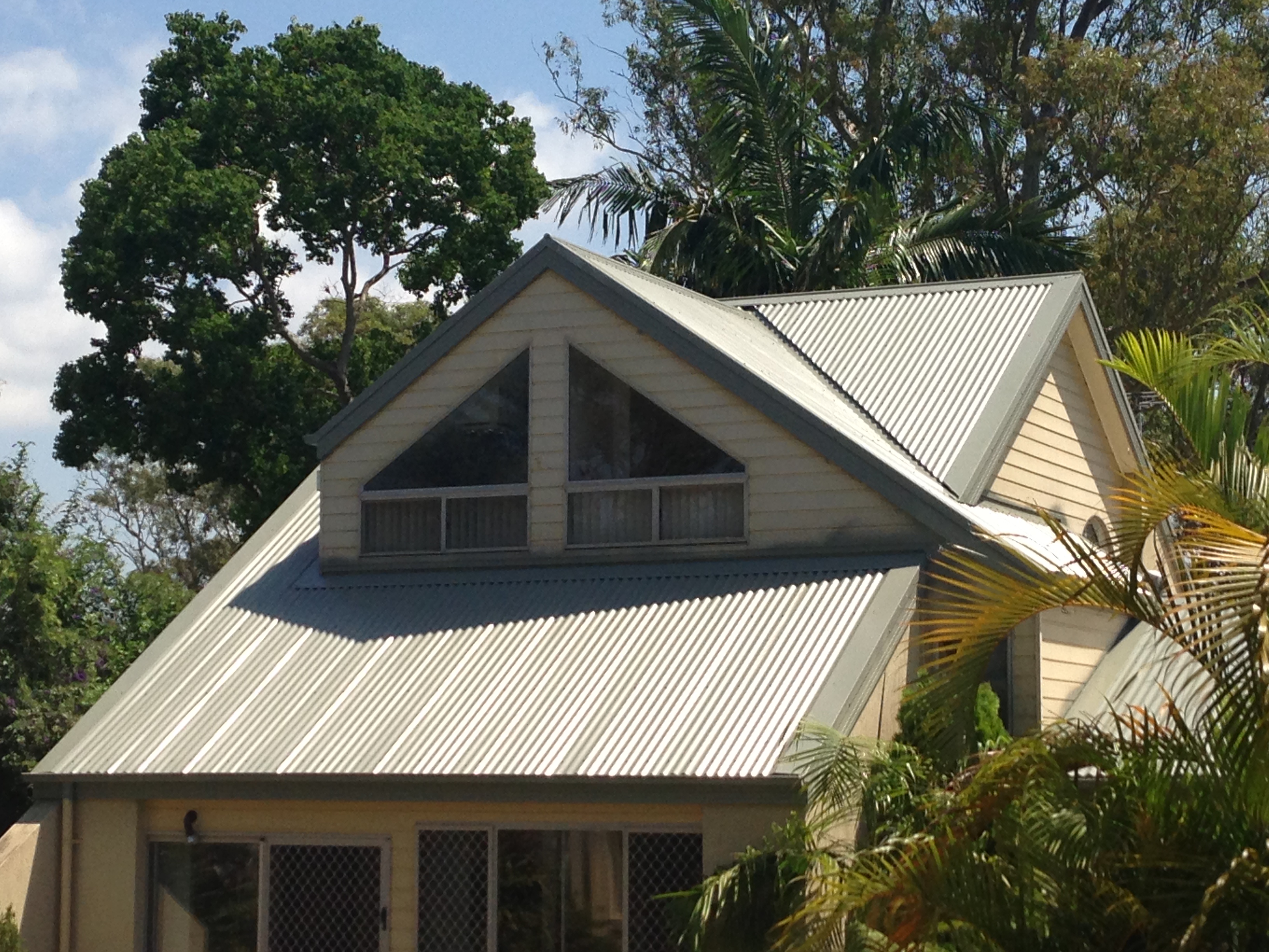 Federation home roof after respray